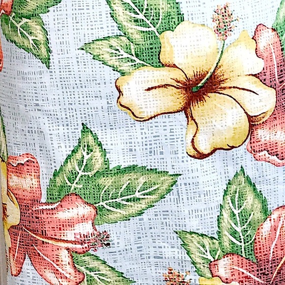 TOES ON THE NOSE🏄🏽‍♀️🏄🏽‍♀️Light blue, coral & yellow Hibiscus Sundress NWT SZ S - Picture 11 of 15